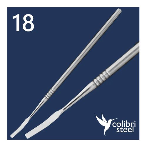 COLIBRI STEEL široké dláto na nechty, skosený , 3 mm